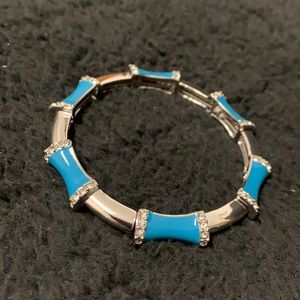 NWOT Lia Sophie bracelet in teal and silver.